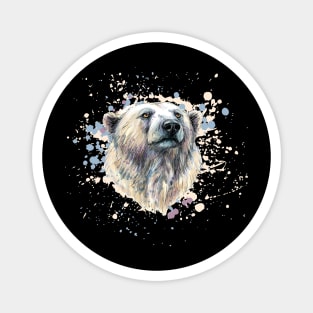 Watercolor Polar Bear Magnet